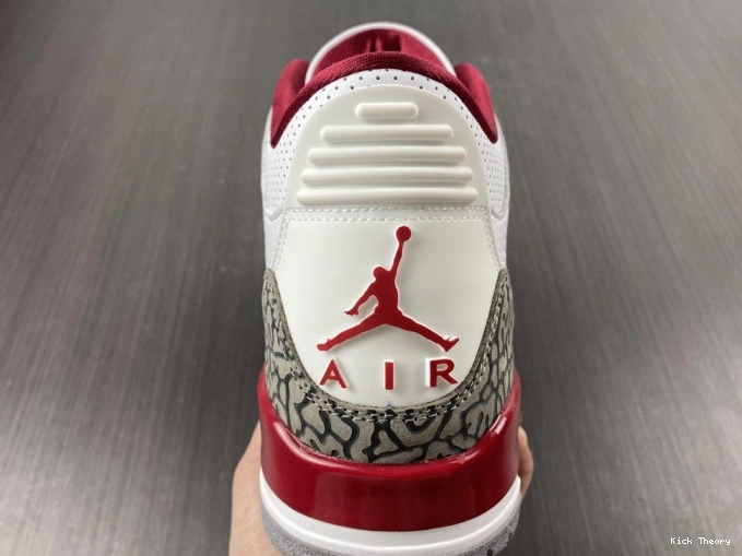 Kicktheory Jordan Retro Red Cardinal 3 CT8532-126 0630